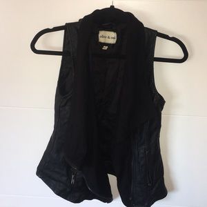 Black Pleather Vest